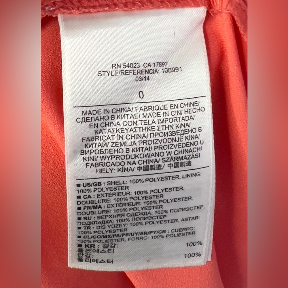 Banana Republic Coral Mini Dress With Pockets - Picture 6 of 6